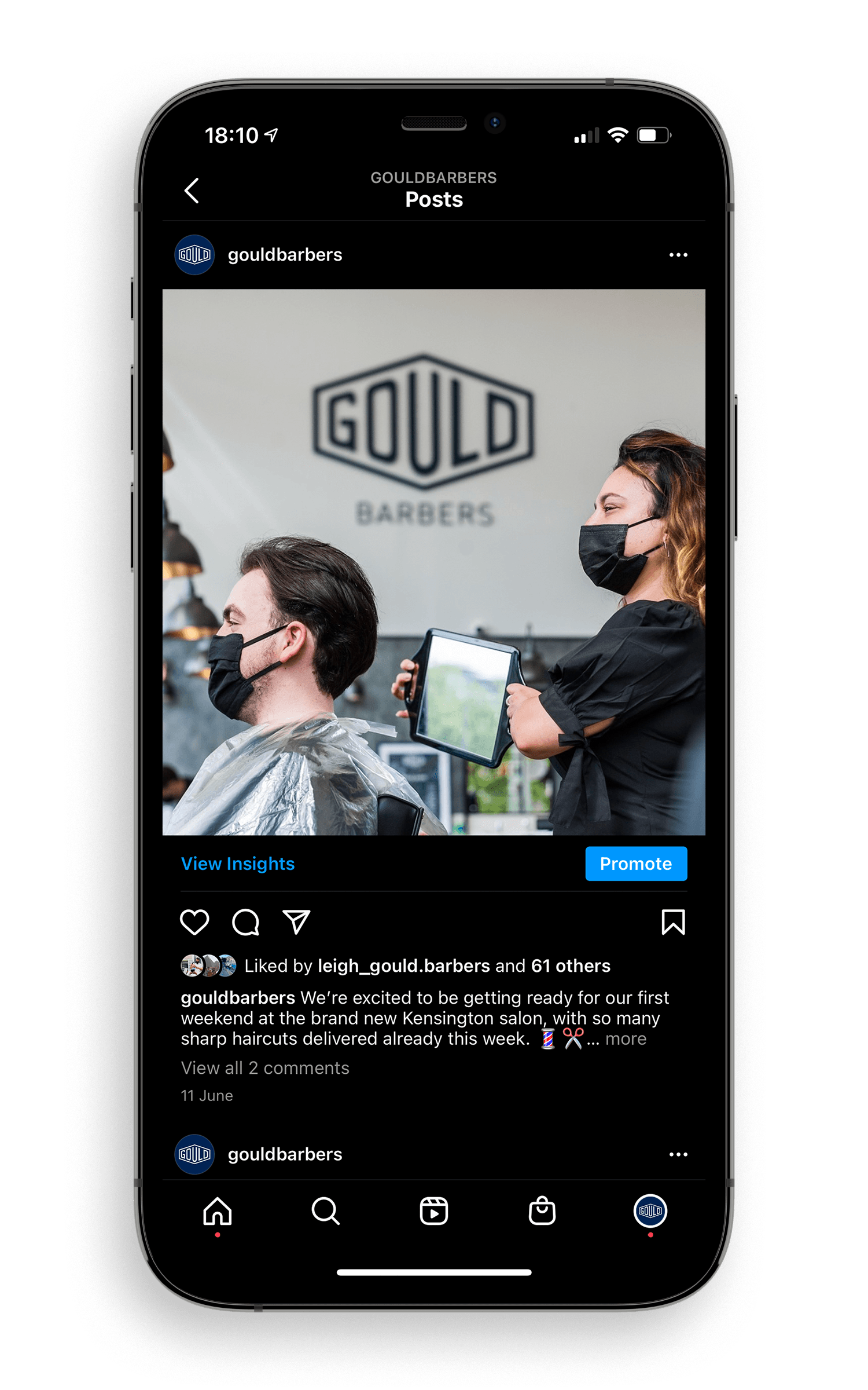 Gould Barbers Social Media by This is Fuller