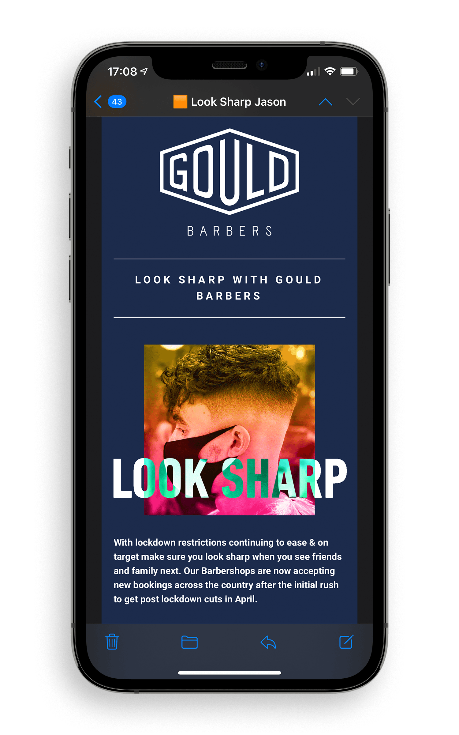 Gould Barbers Email Campaign by This is Fuller